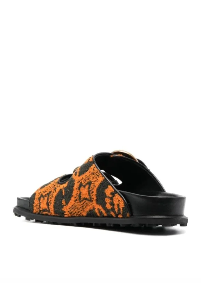 ★Marine Serre★オリエンタルタオル ダブルストラップサンダル Marine Serre Oriental Towel Sandals — SLOW WAVES